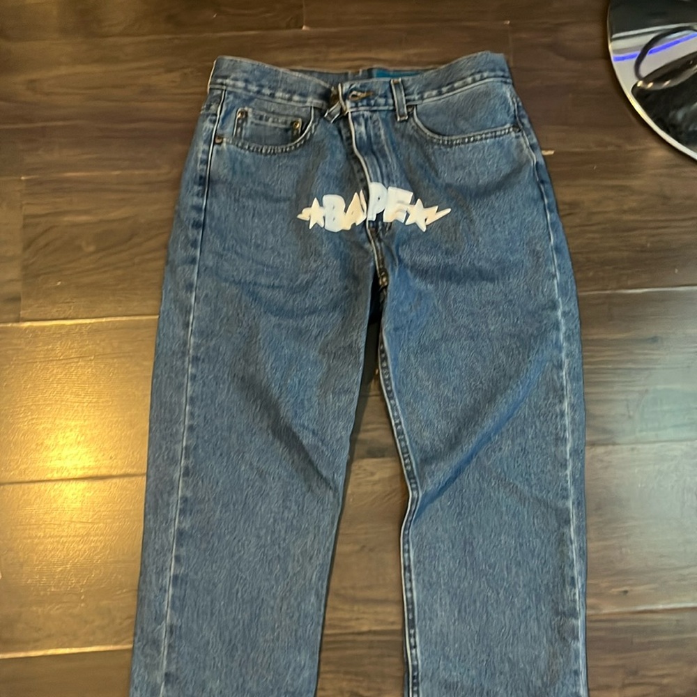 bape jeans, size 32x32, men jeans, no flaws, comfortable